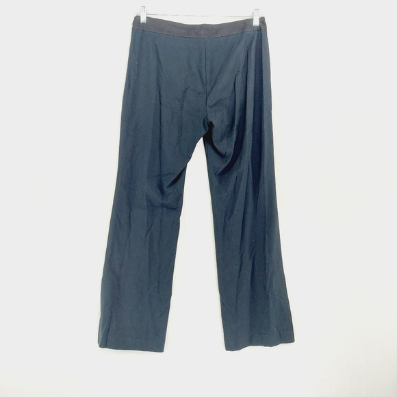 Womyn Ribbon Belt Pant Mid Waist Straight Leg Pants P2970 - Picture 4 of 8